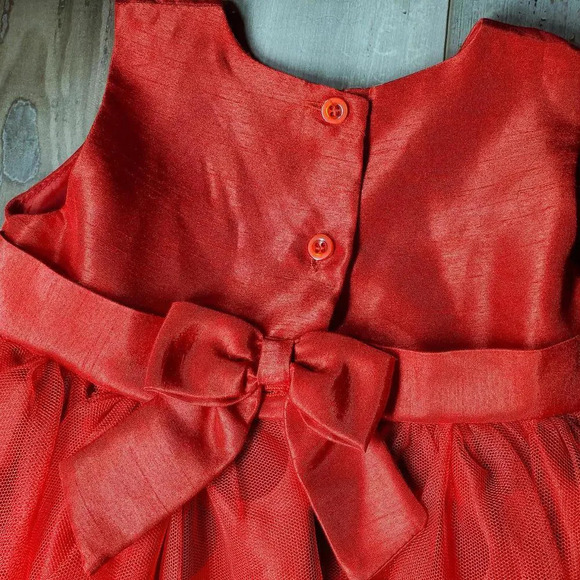 BLUEBERi boulevard Formal Red Polka Dot Tulle Girls Dress Size 24 Months NWOT - Picture 15 of 16